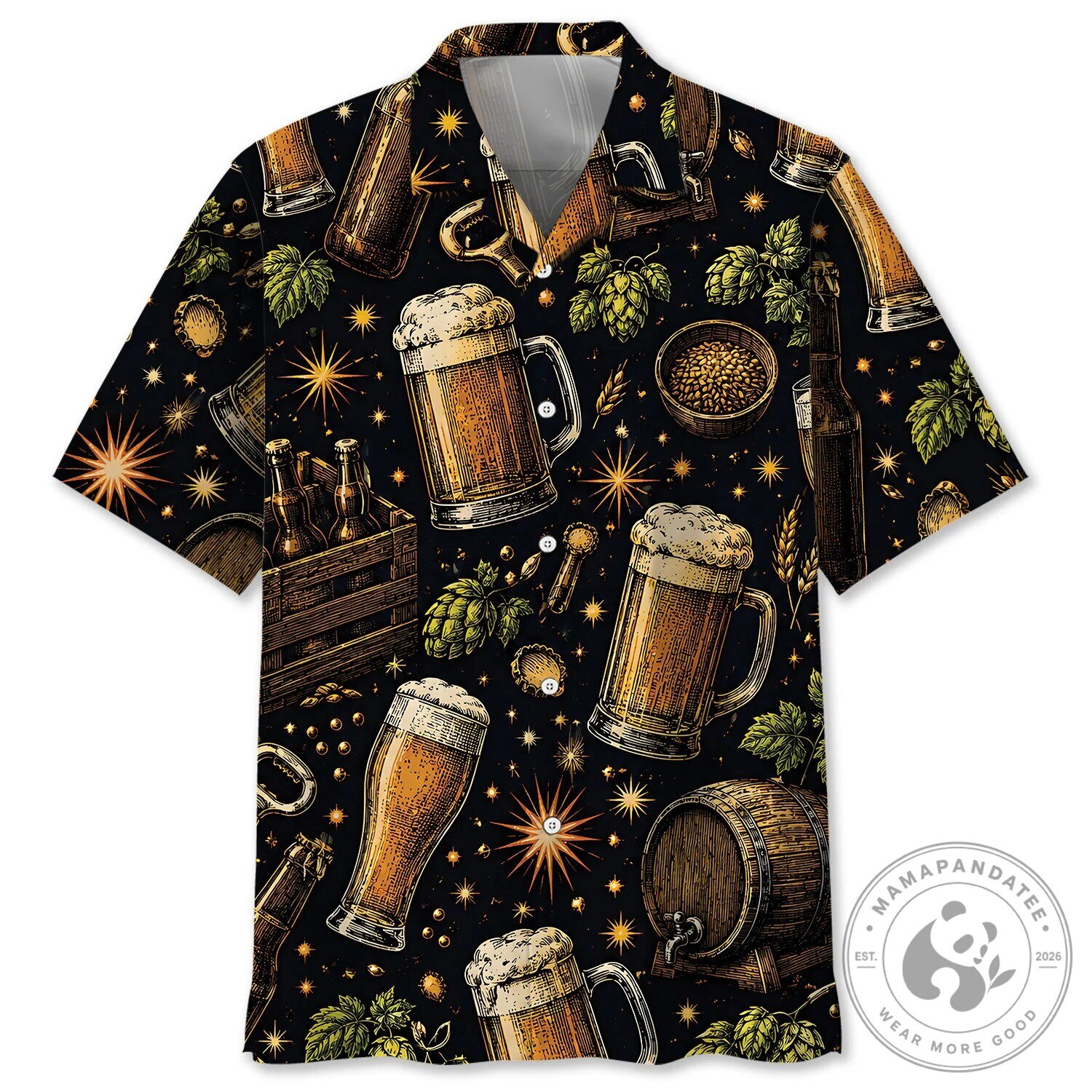 Vintage Beer Lover Hawaiian Shirt for Men and Women