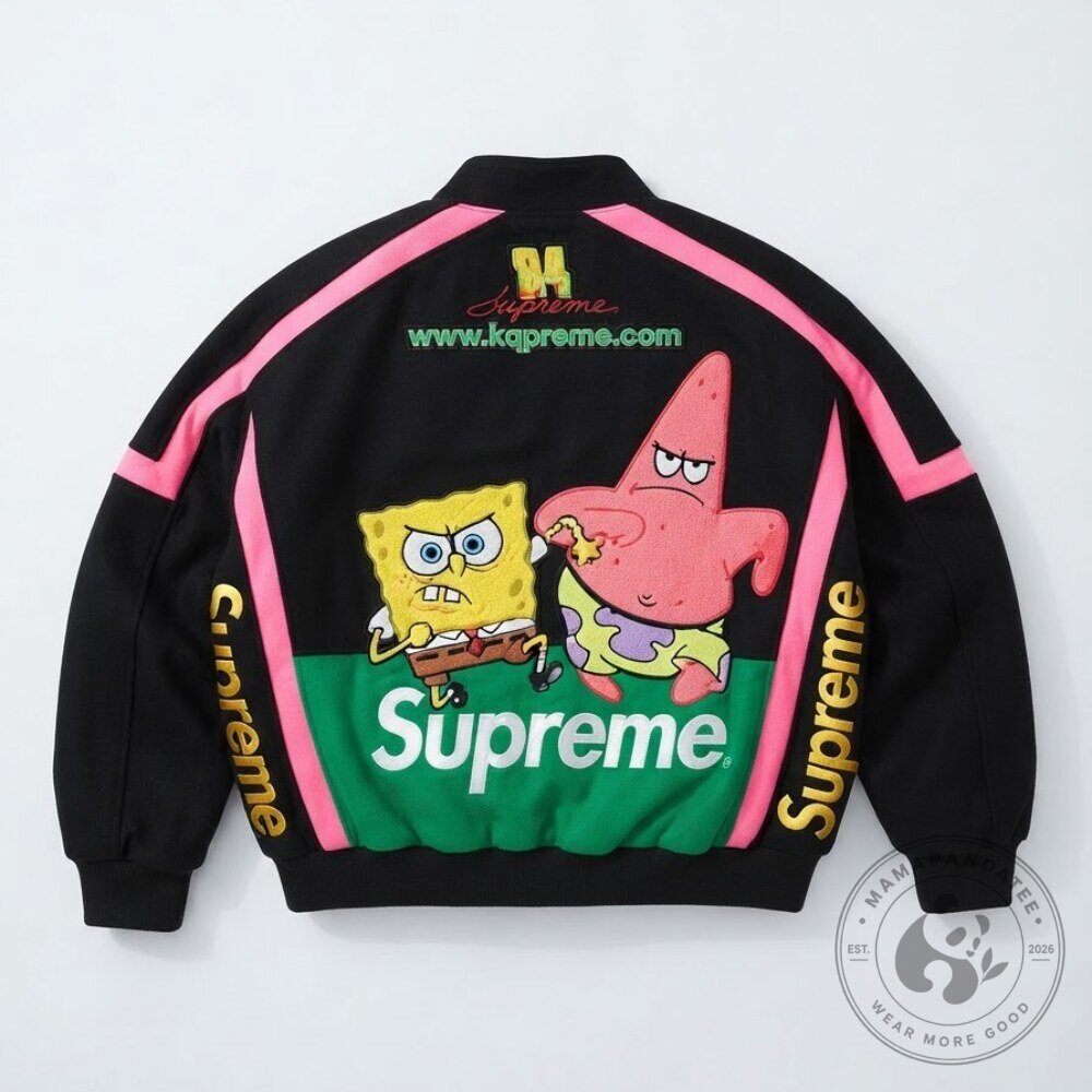 Supreme x SpongeBob SquarePants Racing Jacket 5 Supreme x SpongeBob SquarePants Racing Jacket