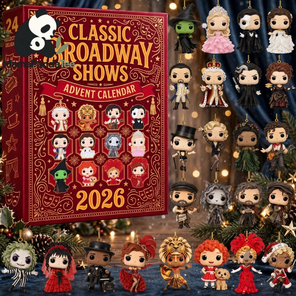 Classic Broadway Shows 2026 Advent Calendar Musical Figurines