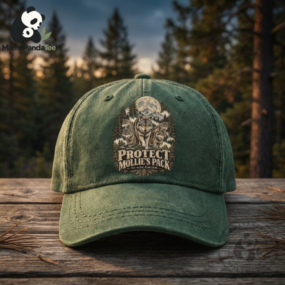 Protect Mollie's Pack Wolf Graphic Baseball Cap 4 Protect Mollie's Pack Wolf Graphic Baseball Cap