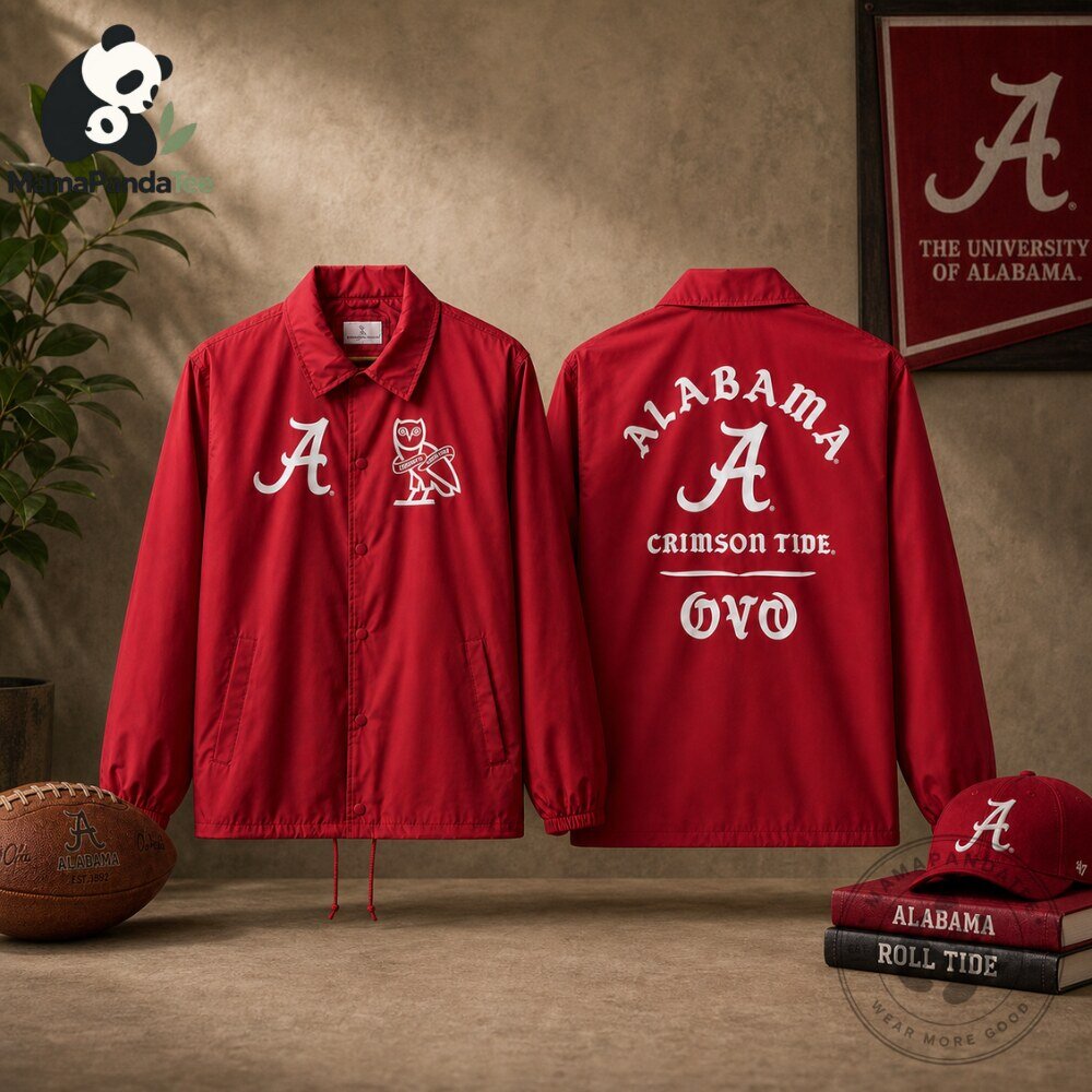 University of Alabama OVO Campus Collection Coaches Jacket USA 02
