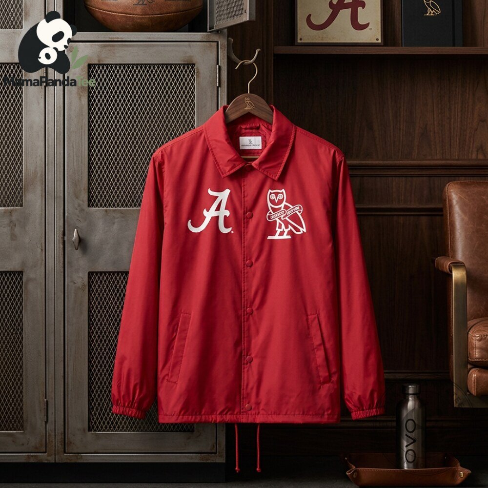 University of Alabama OVO Campus Collection Coaches Jacket USA 02 4 University of Alabama OVO Campus Collection Coaches Jacket USA 02