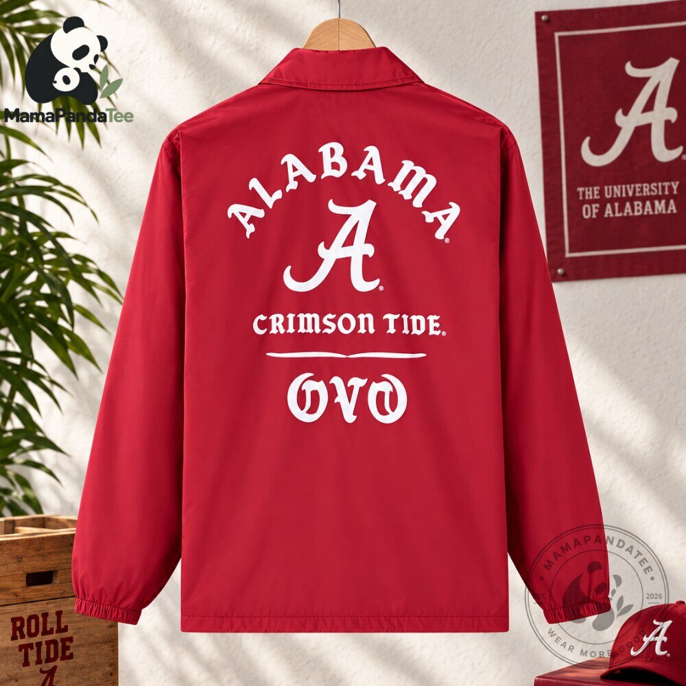 University of Alabama OVO Campus Collection Coaches Jacket USA 02 5 University of Alabama OVO Campus Collection Coaches Jacket USA 02