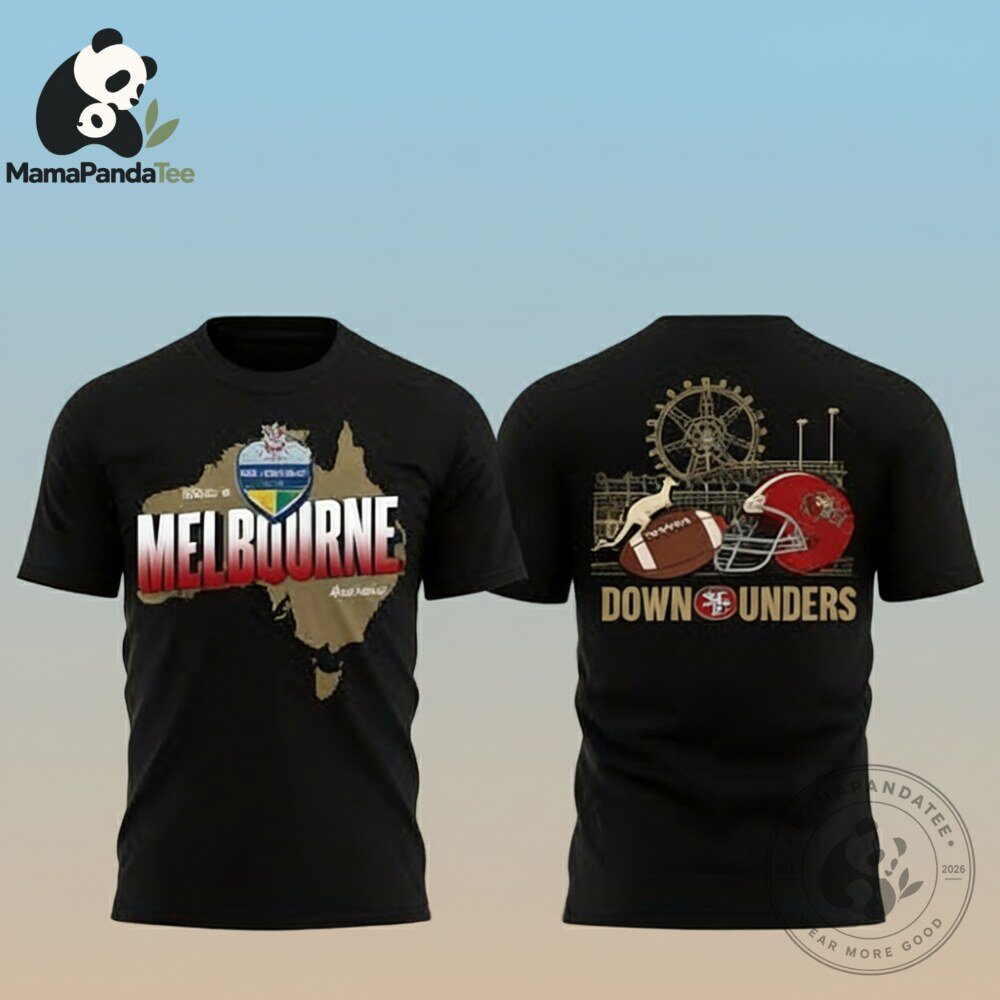 Melbourne Down Unders Football Graphic T Shirt