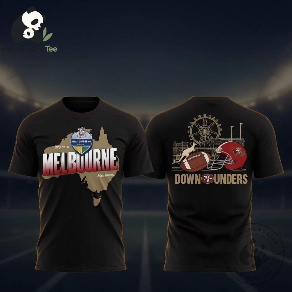 Melbourne Down Unders Football Graphic T Shirt 5 Melbourne Down Unders Football Graphic T Shirt