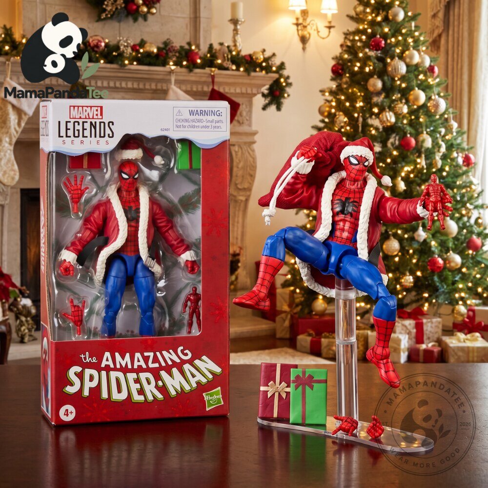 Marvel Legends Holiday Spider Man Action Figure Santa Suit Edition 5 Marvel Legends Holiday Spider Man Action Figure Santa Suit Edition