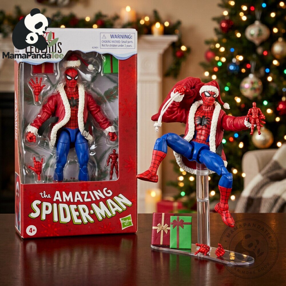 Marvel Legends Holiday Spider Man Action Figure Santa Suit Edition 6 Marvel Legends Holiday Spider Man Action Figure Santa Suit Edition