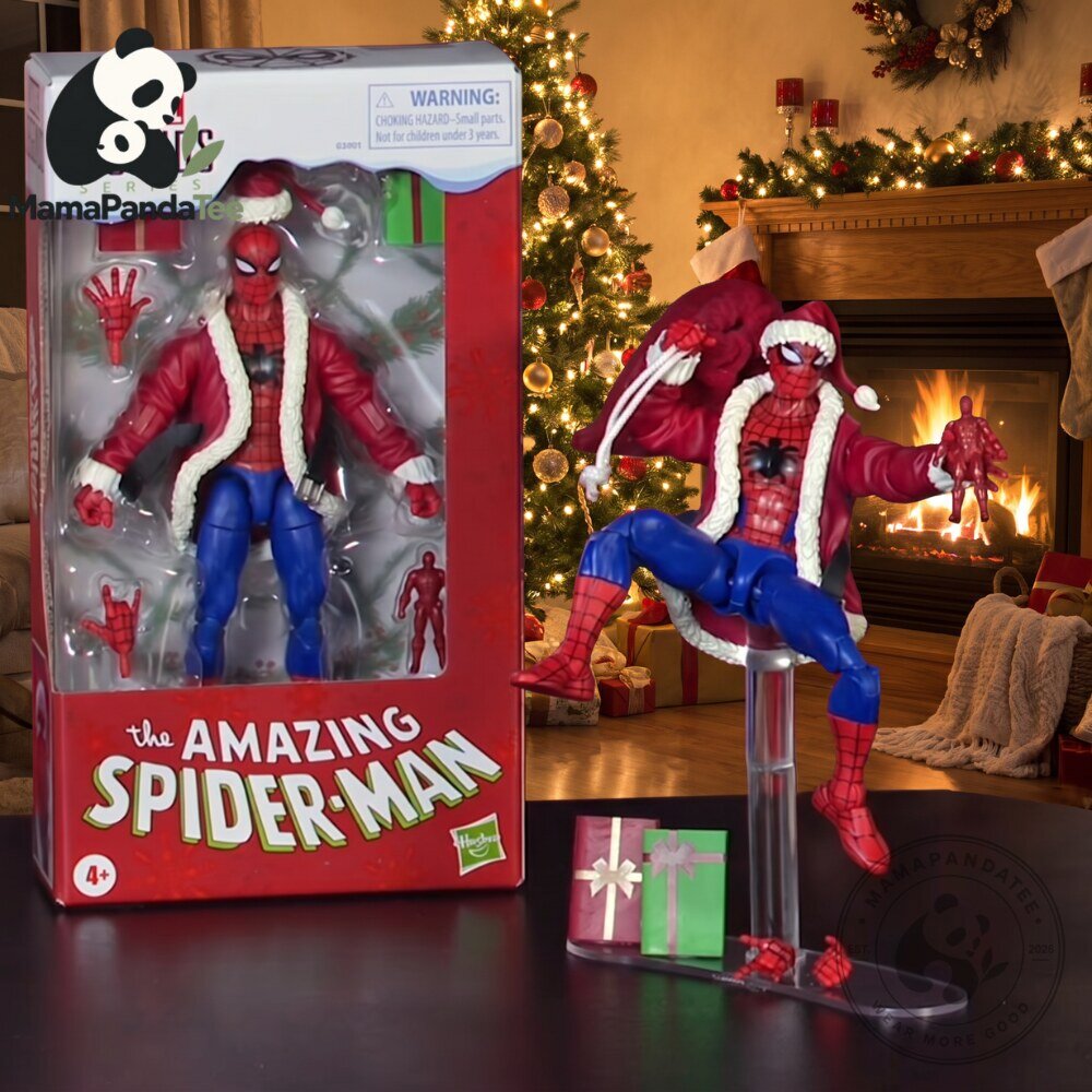 Marvel Legends Holiday Spider Man Action Figure Santa Suit Edition 7 Marvel Legends Holiday Spider Man Action Figure Santa Suit Edition