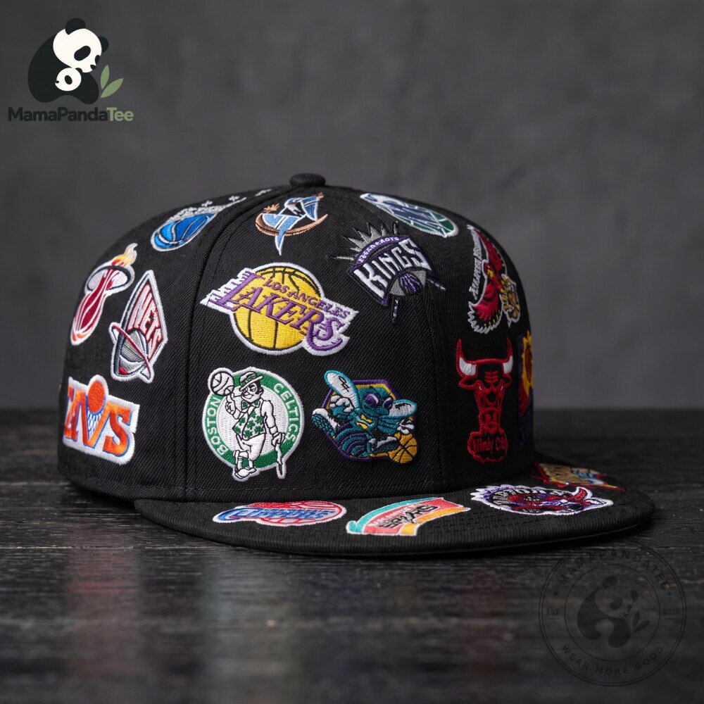 NBA All Teams Multi Logo Patches Snapback Hat 6 NBA All Teams Multi Logo Patches Snapback Hat