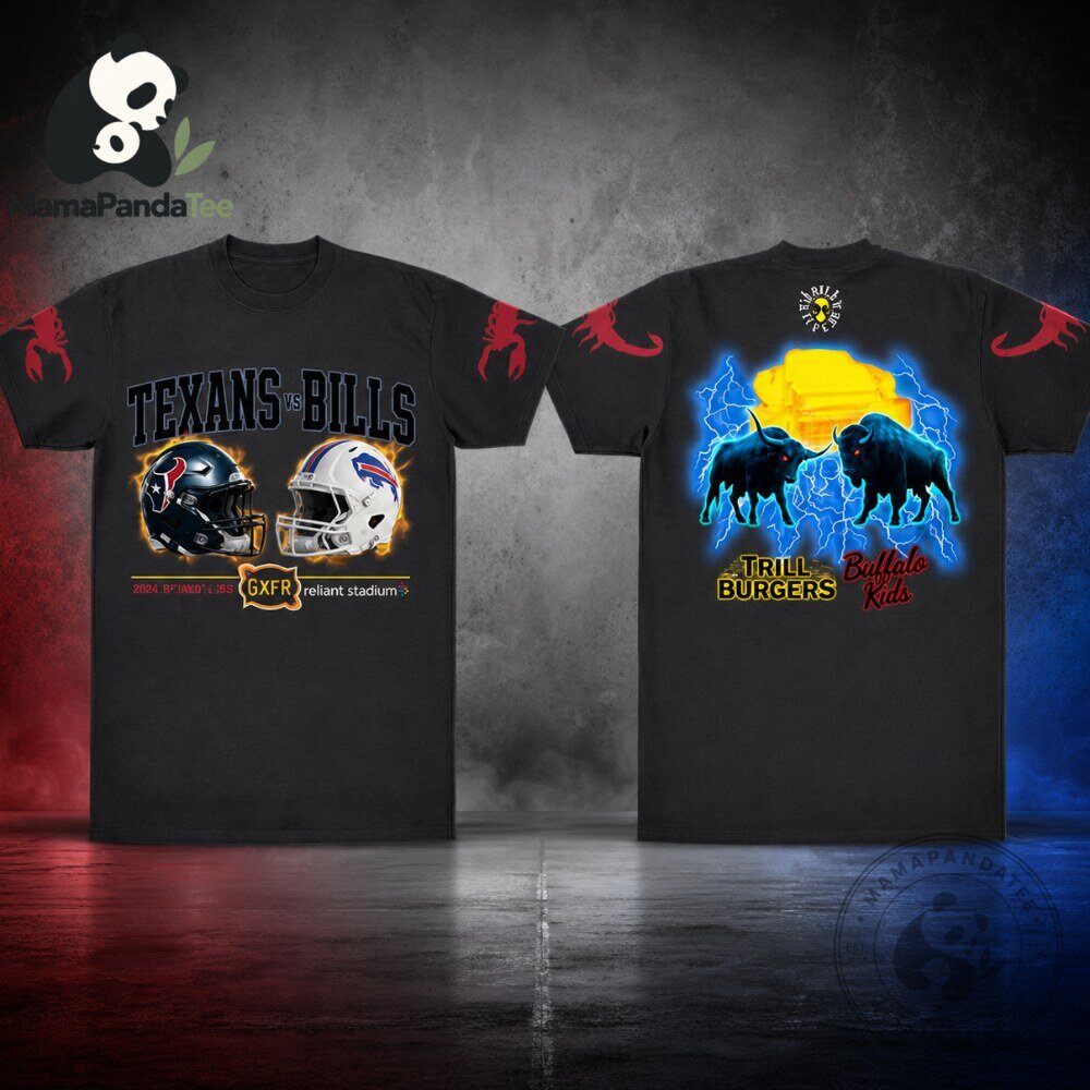 Houston Texans vs Buffalo Bills Trill Burgers Graphic T Shirt