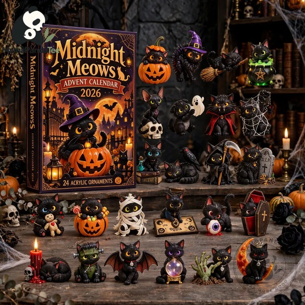 The Midnight Meows Advent Calendar 2026 Halloween Black Cat