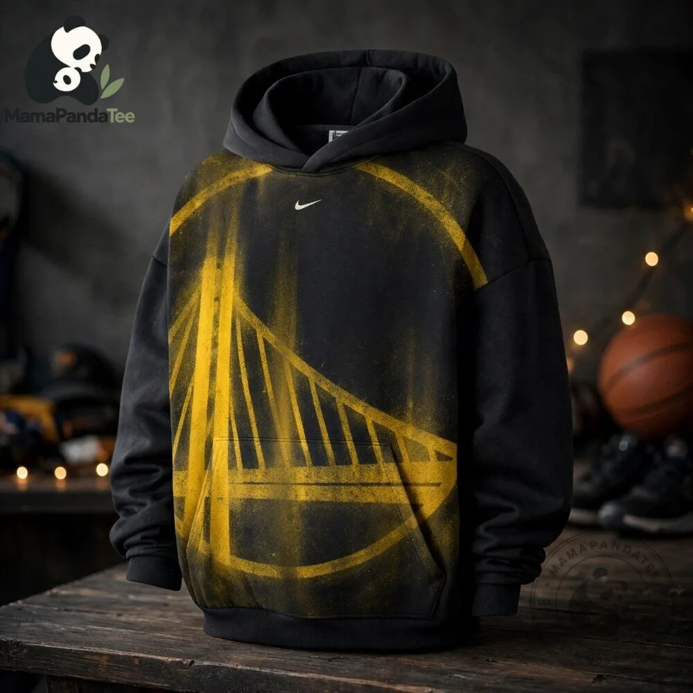 "Top 2026 Must-Have Collectibles & Apparel: NBA, NFL, Marvel, More" 30 Golden State Warriors x Nike Black Gold Bridge Graphic Hoodie 2026