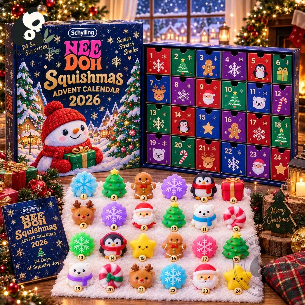 Schylling NeeDoh Squishmas Advent Calendar 2026 Toys 5 Schylling NeeDoh Squishmas Advent Calendar 2026 Toys
