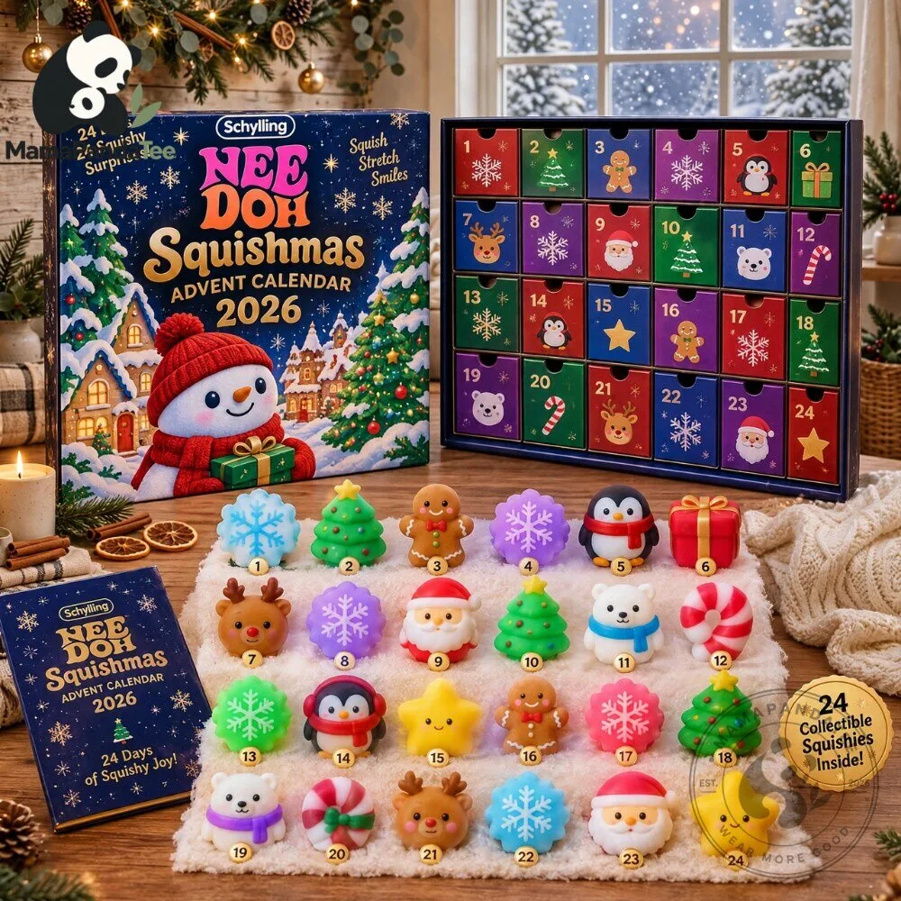 Schylling NeeDoh Squishmas Advent Calendar 2026 Toys 6 Schylling NeeDoh Squishmas Advent Calendar 2026 Toys