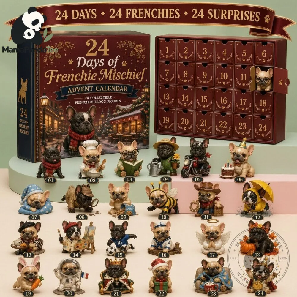 Frenchie Mischief Advent Calendar 2026 Bulldog 5 Frenchie Mischief Advent Calendar 2026 Collectible French Bulldog Figures
