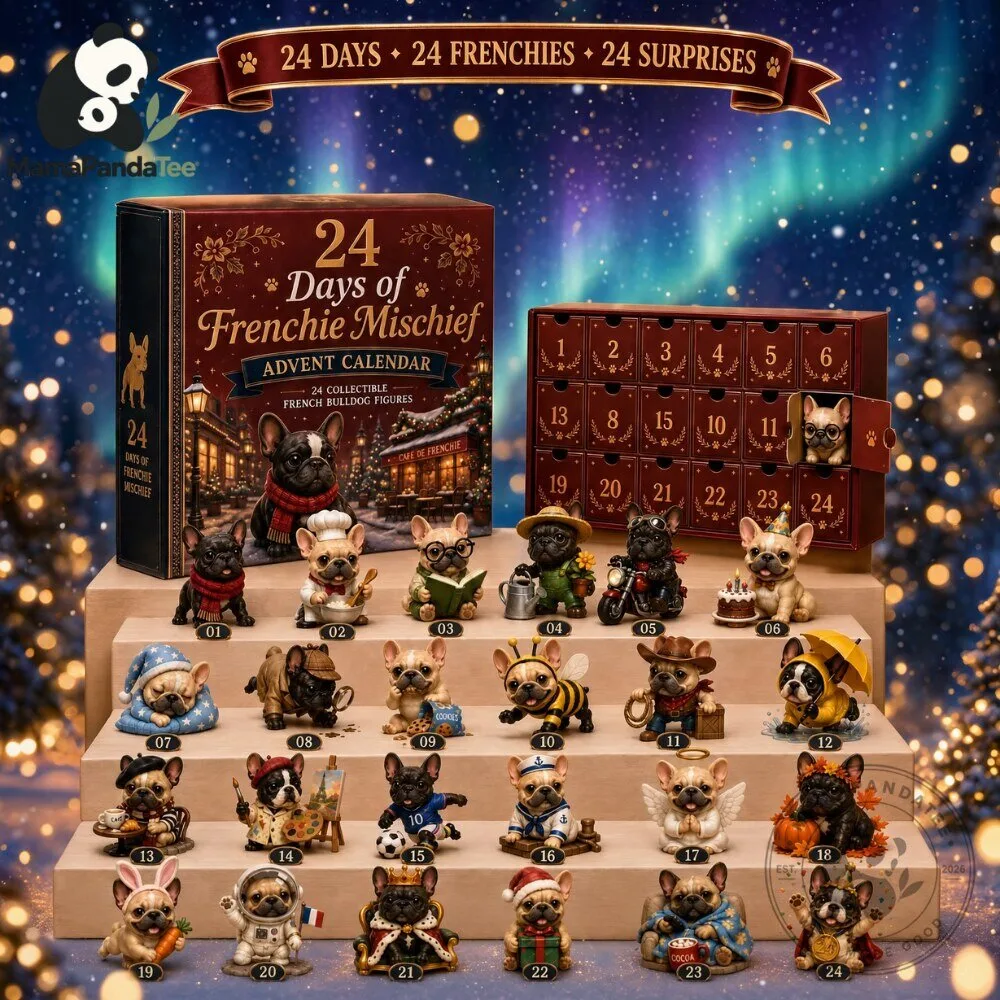 Frenchie Mischief Advent Calendar 2026 Bulldog 6 Frenchie Mischief Advent Calendar 2026 Collectible French Bulldog Figures