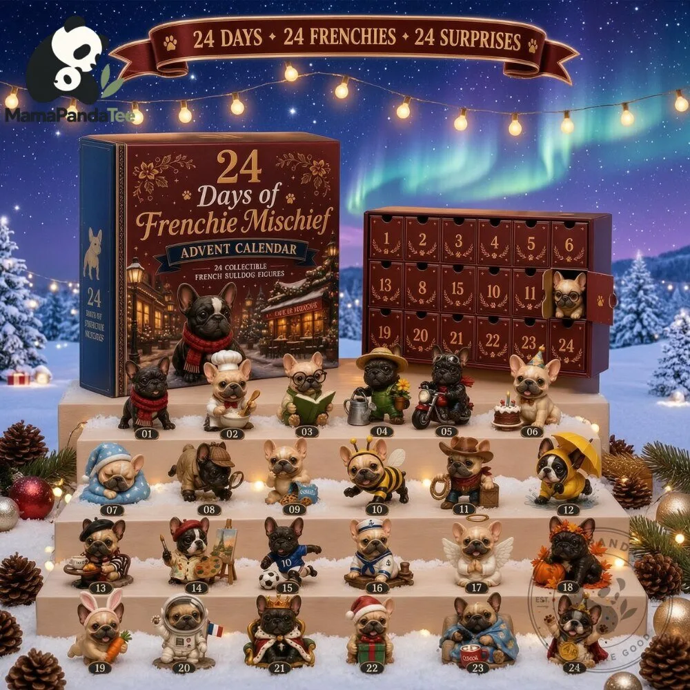 Frenchie Mischief Advent Calendar 2026 Bulldog 7 Frenchie Mischief Advent Calendar 2026 Collectible French Bulldog Figures