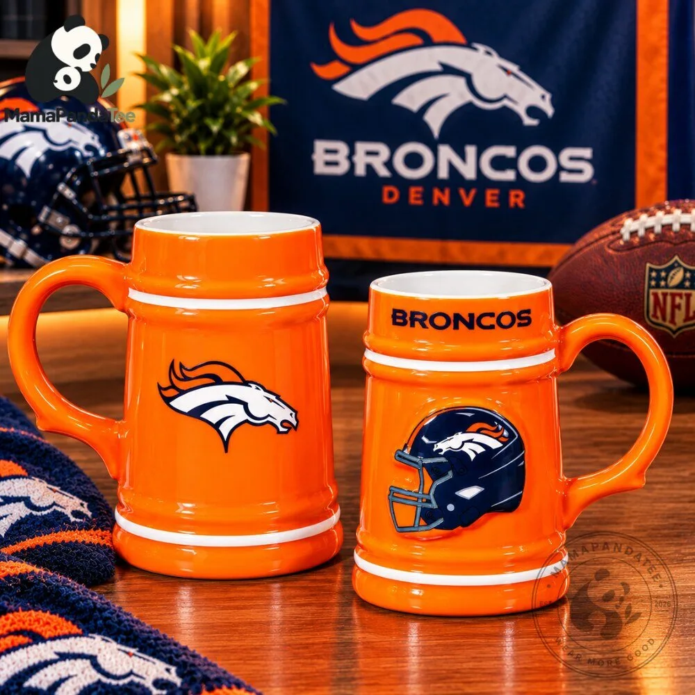 Denver Broncos 24oz Ceramic Stein Cup