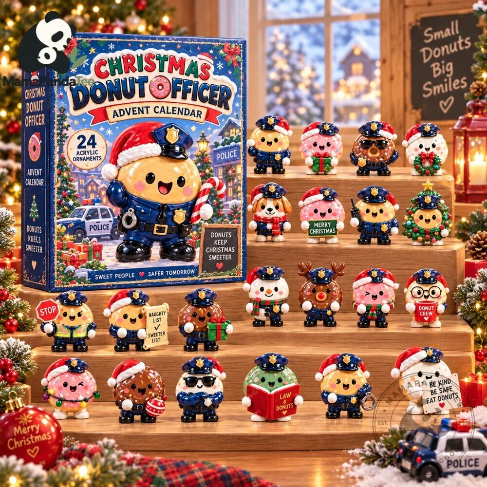 Christmas Donut Officer Advent Calendar 2026 Holiday Police Surprises