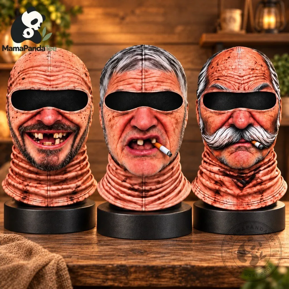 Funny Old Man 3D Printed Balaclava Face Mask