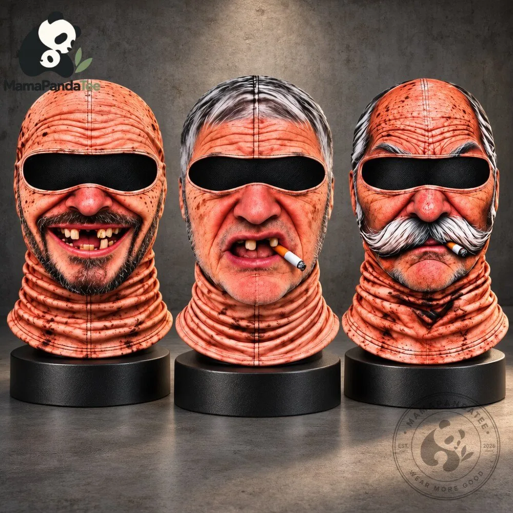 Funny Old Man 3D Printed Balaclava Face Mask 3 Funny Old Man 3D Printed Balaclava Face Mask