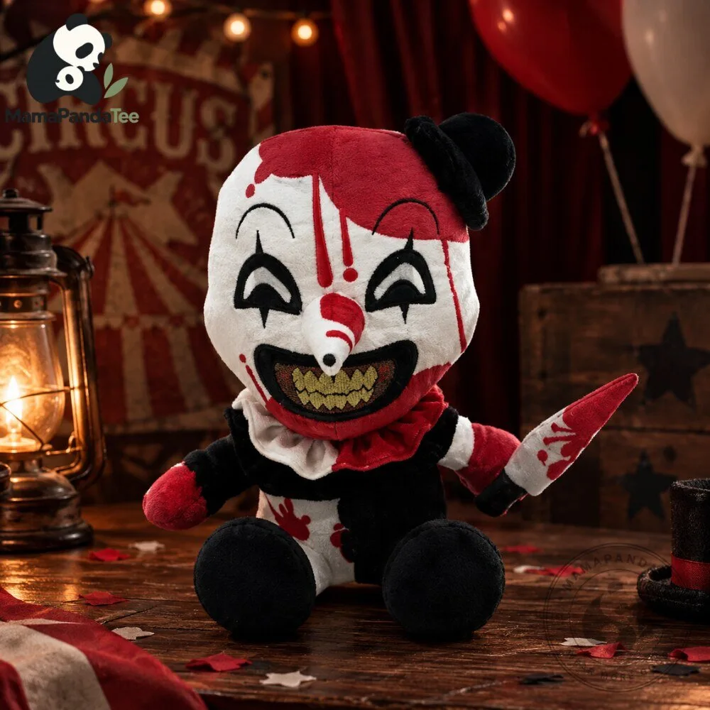 "Unique 2026 Collectibles: Horror Plush, Rustic Decor, and More" 18 Terrifier Bloody Art the Clown Plush Toy 2026 Spooky Horror Movie Stuffed Doll