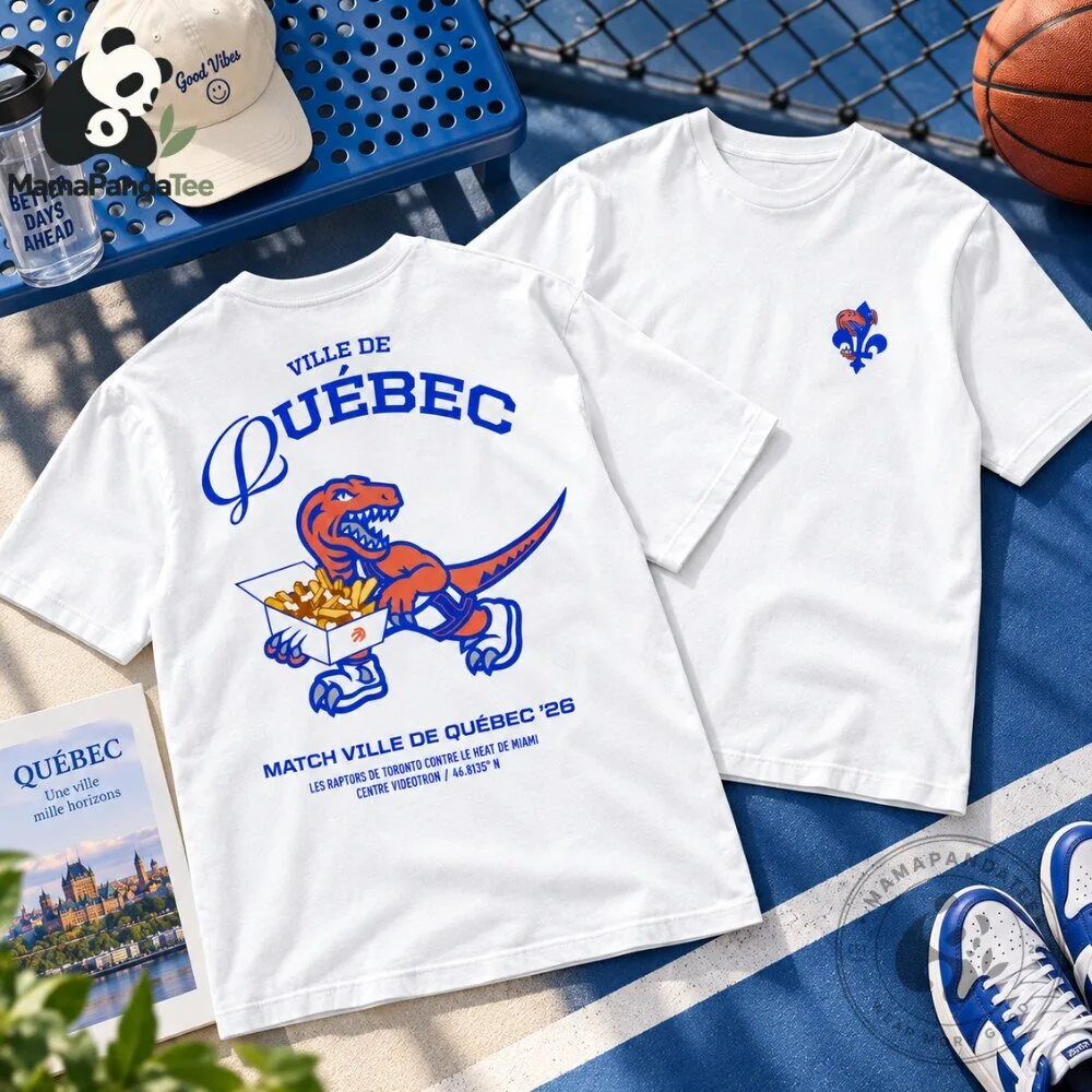 Ville de Québec Dinosaur Graphic T Shirt