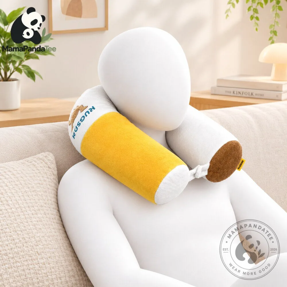 Novelty Cigarette Shape Neck Pillow 2026 Plush Travel & Travel Comfort Cushion