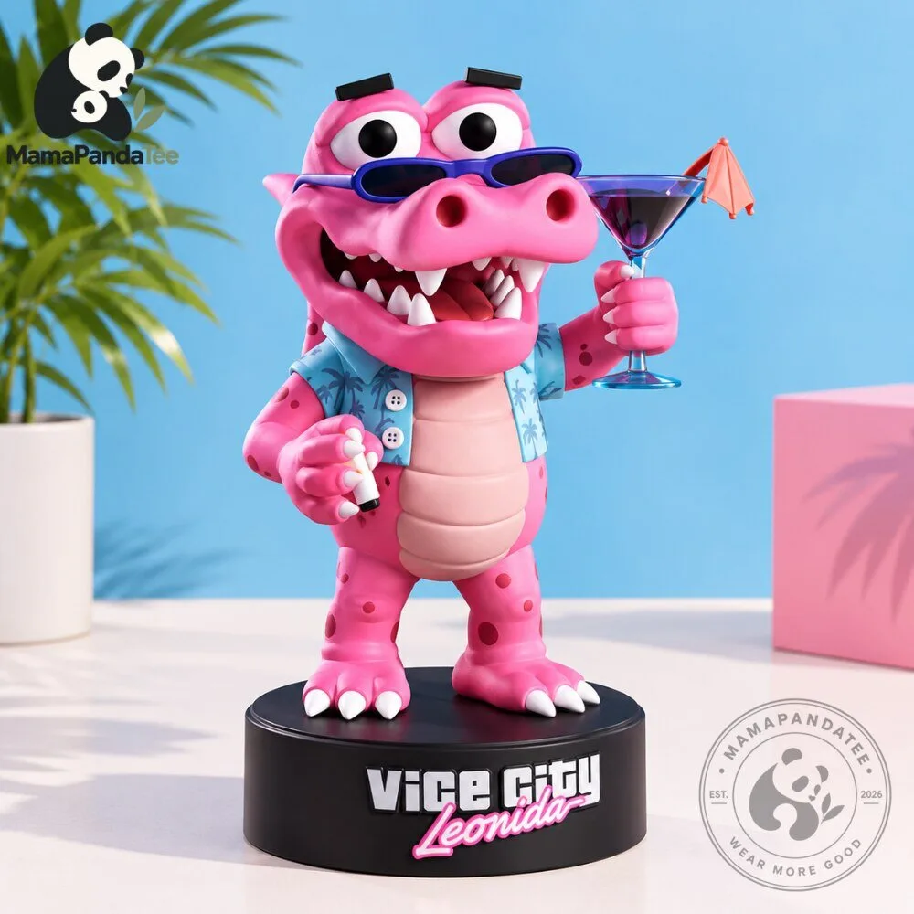 GTA 6 Vice City Leonida Pink Crocodile Figurine 2026 Collectible Vinyl Toy