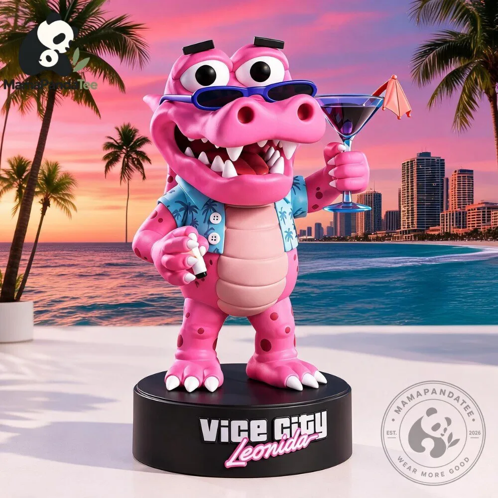 GTA 6 Vice City Leonida Pink Crocodile Collectible Vinyl Toy 2026 Edition 4 GTA 6 Vice City Leonida Pink Crocodile Figurine 2026 Collectible Vinyl Toy