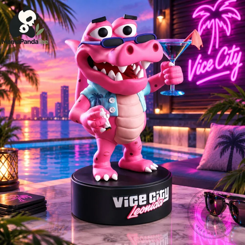 GTA 6 Vice City Leonida Pink Crocodile Collectible Vinyl Toy 2026 Edition 5 GTA 6 Vice City Leonida Pink Crocodile Figurine 2026 Collectible Vinyl Toy