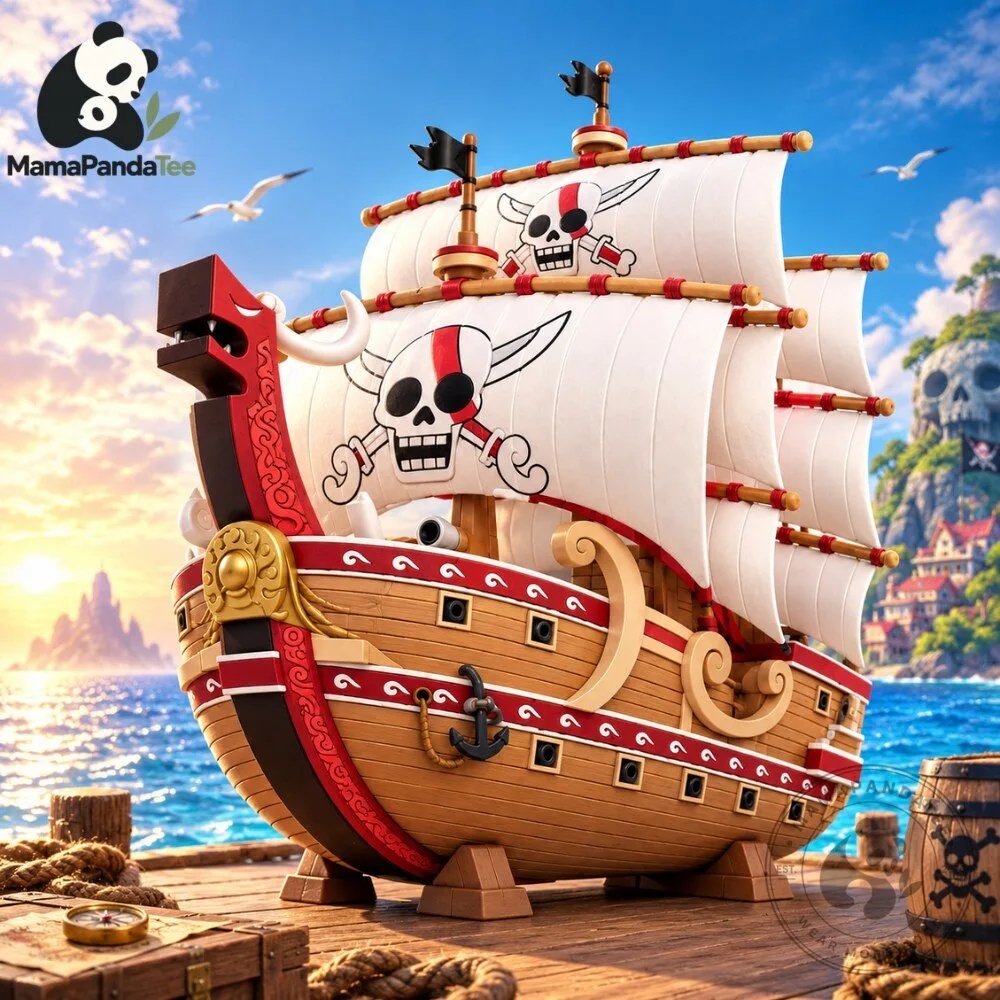 Going Merry Pirate Ship Building Set 1326 Pcs One Piece Anime Model Kit 4 Going Merry Pirate Ship Building Set (1326 Pcs) - One Piece Anime Model Kit