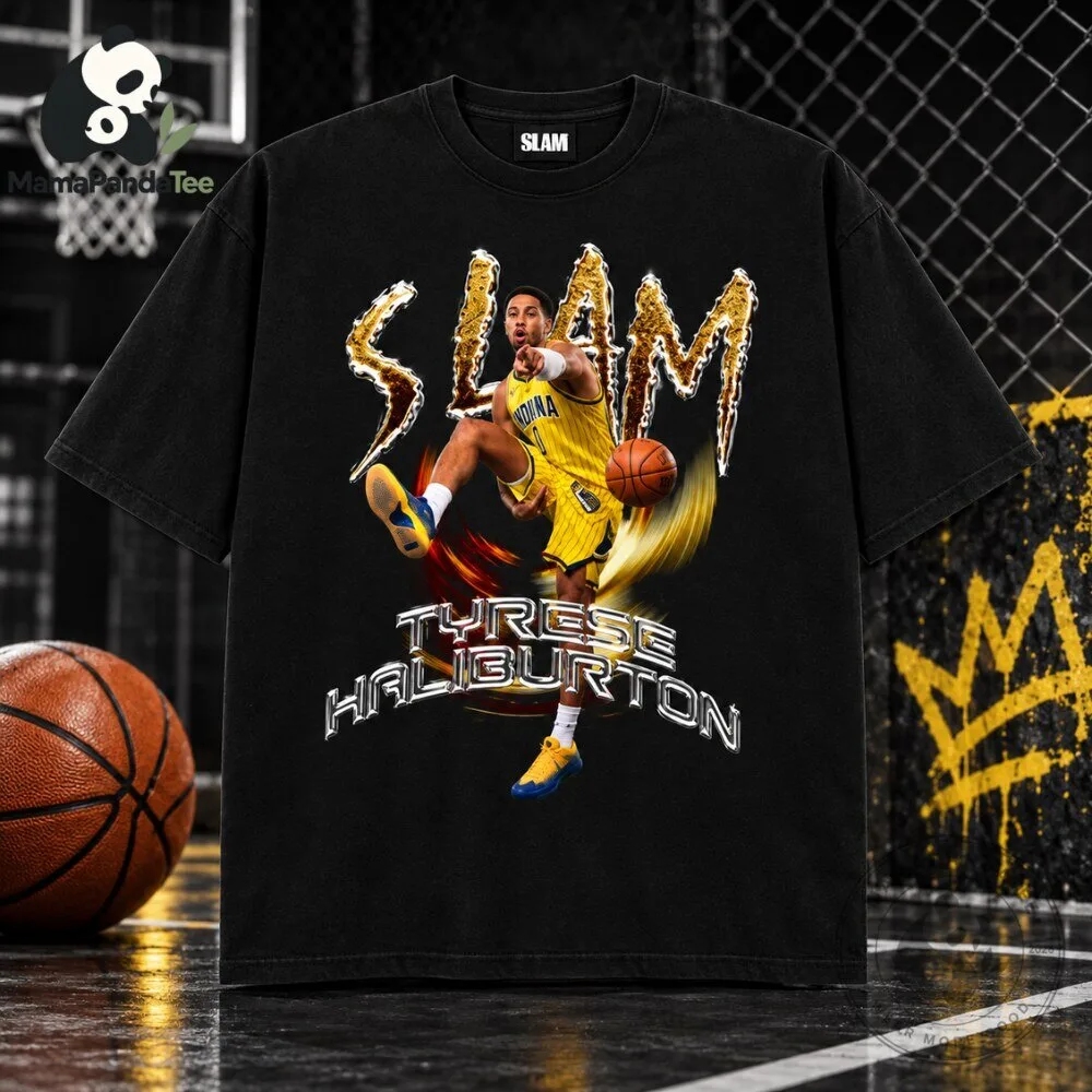 Tyrese Haliburton Indiana Pacers SLAM Remix Shirt