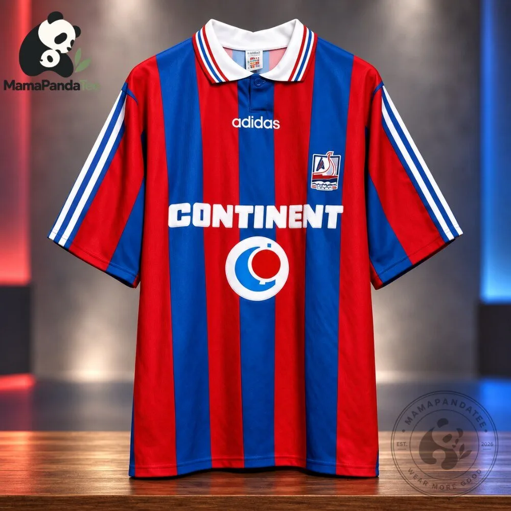 Adidas SM Caen 1996 1997 Home Football Shirt 3 Adidas SM Caen 1996 1997 Home Football Shirt