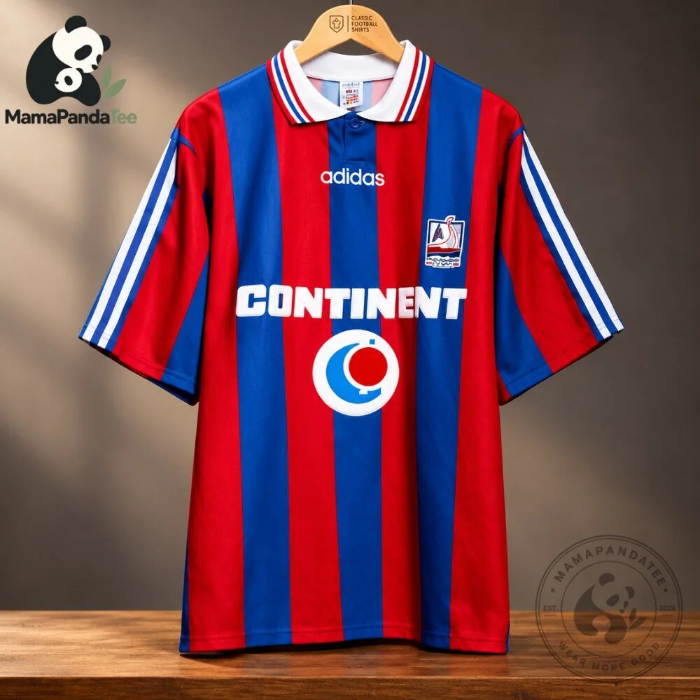 Adidas SM Caen 1996 1997 Home Football Shirt 4 Adidas SM Caen 1996 1997 Home Football Shirt