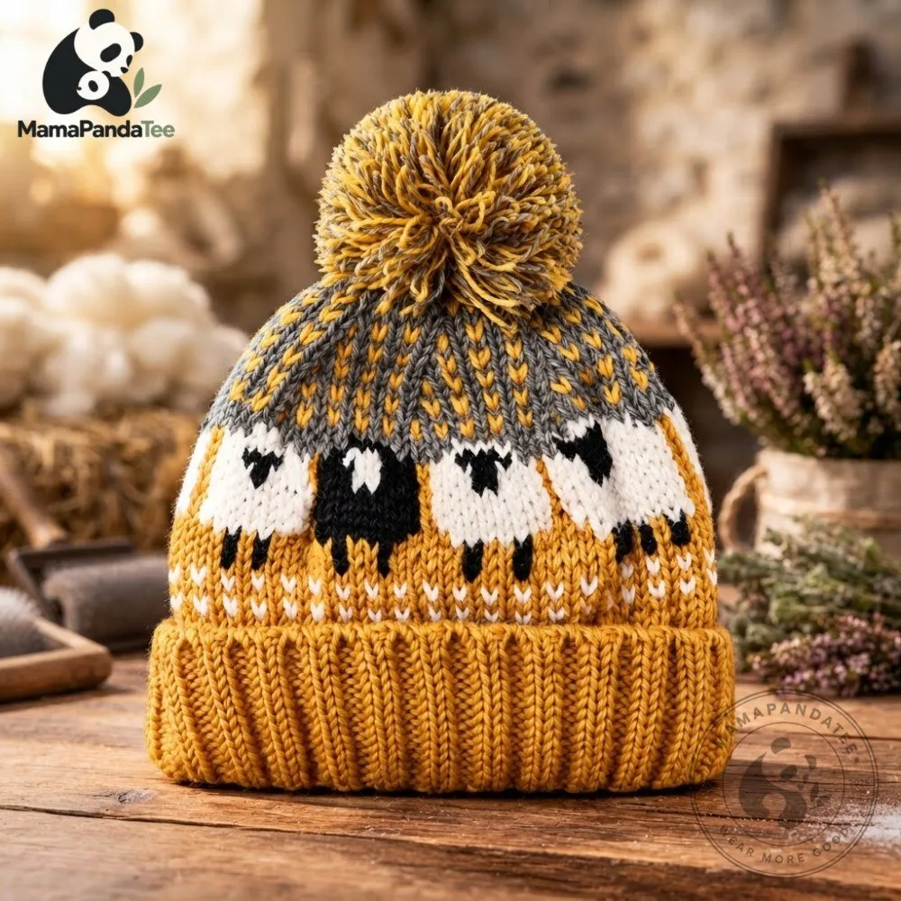 "Stay Cozy in Style: 2026 Chunky Knitted Sheep Bobble Hat" 57 Chunky Knitted Sheep Bobble Hat 2026