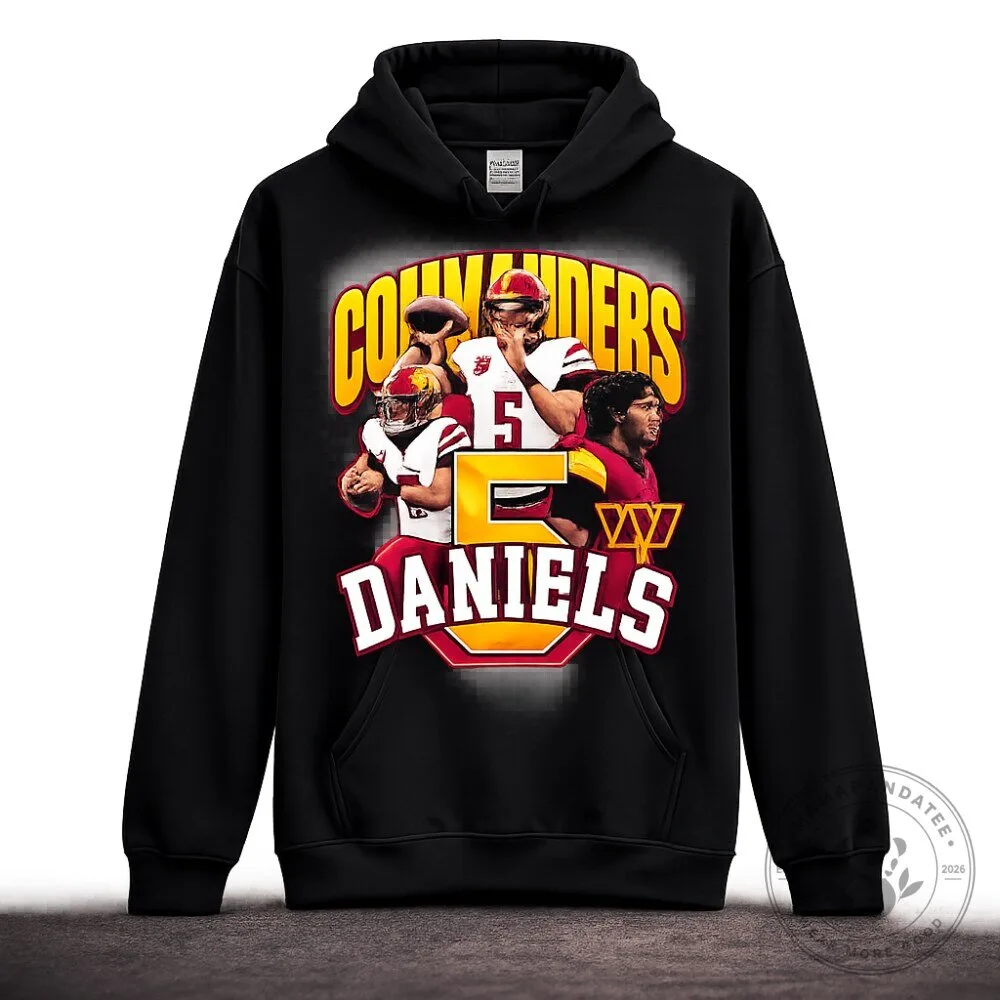 Washington Commanders Jayden Daniels Graphic Hoodie 2026 7 Washington Commanders Jayden Daniels Graphic Hoodie 2026