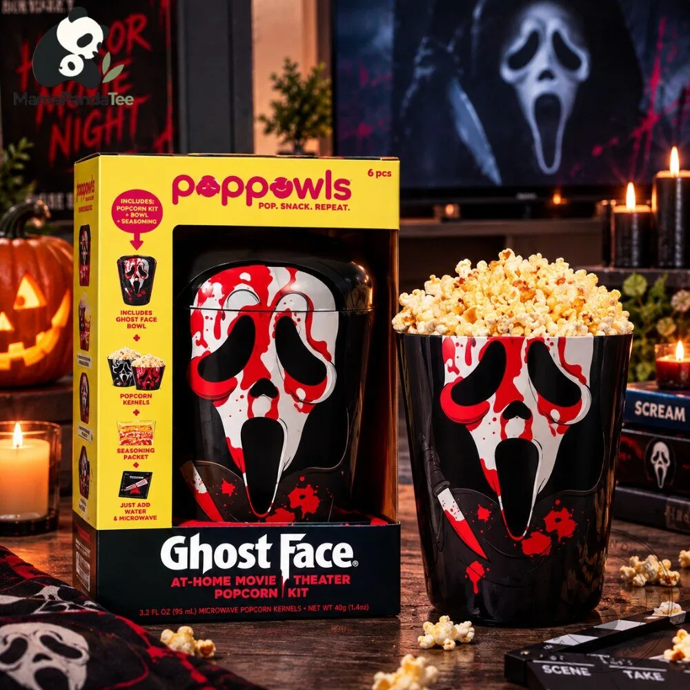 "Top 2026 Gifts: Hoodies, Popcorn Kits, Decanters, Calendars, T-Shirts" 3 Ghost Face Poppowls Popcorn Kit 2026
