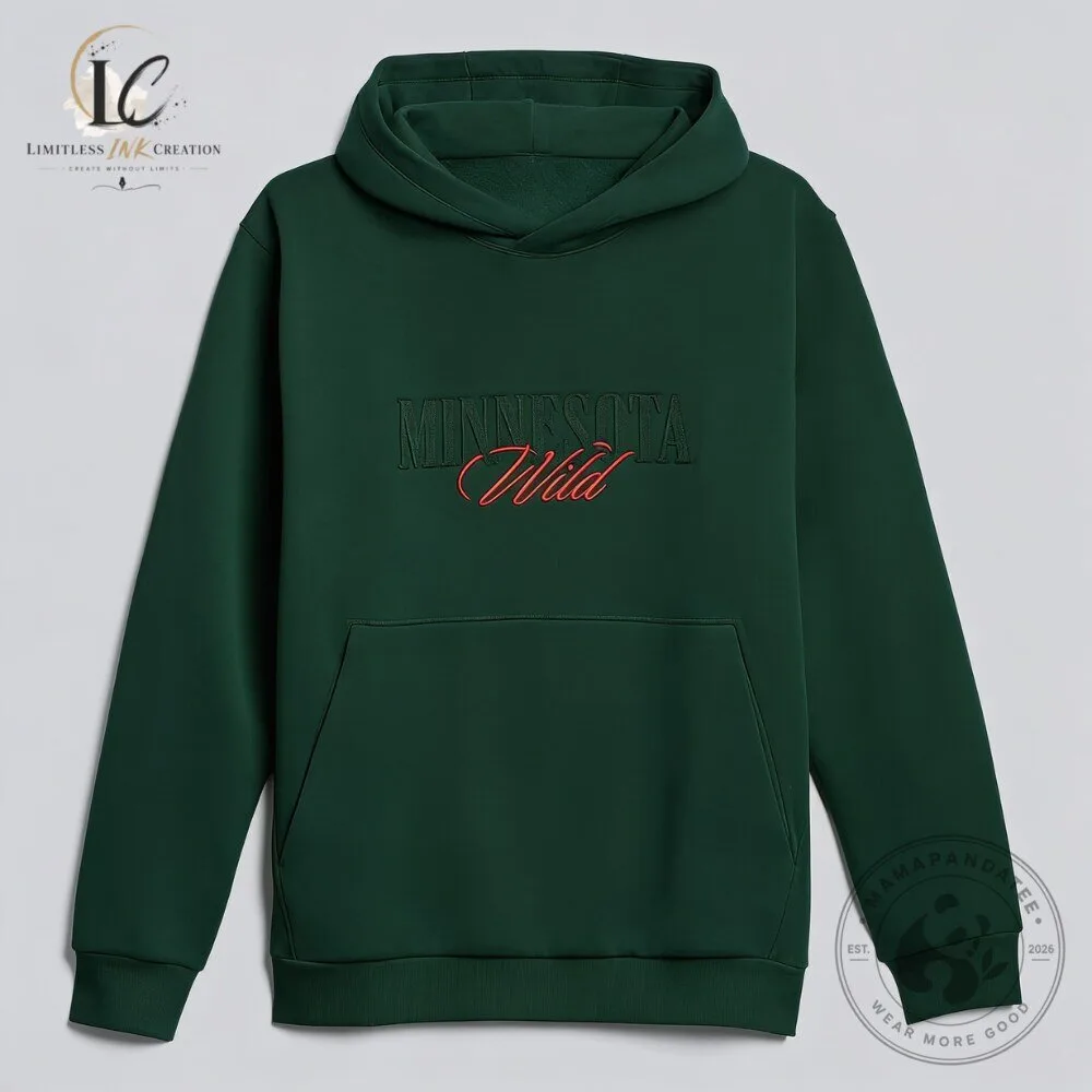Green Minnesota Wild 2026 graphic hoodie 4 Green Minnesota Wild 2026 graphic hoodie