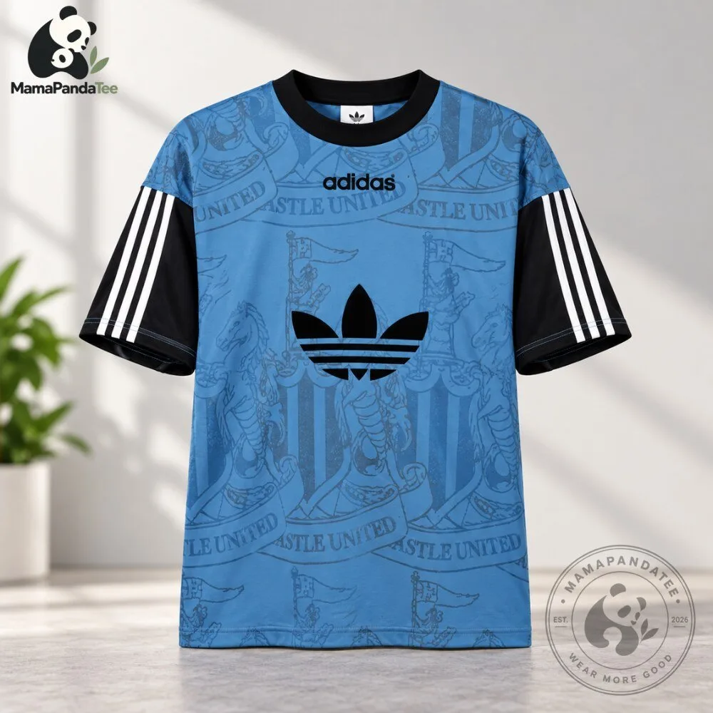 Retro Newcastle United 1996 1997 Adidas Training Shirt  Vintage NUFC Tee