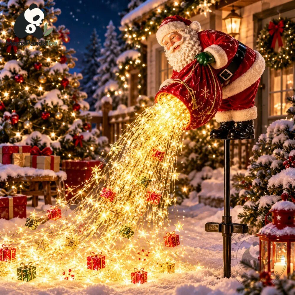 Solar Santa Waterfall Lights 2026 Magical Outdoor Christmas Garden Decor 5 Solar Santa Waterfall Lights 2026 Magical Outdoor Christmas Garden Decor