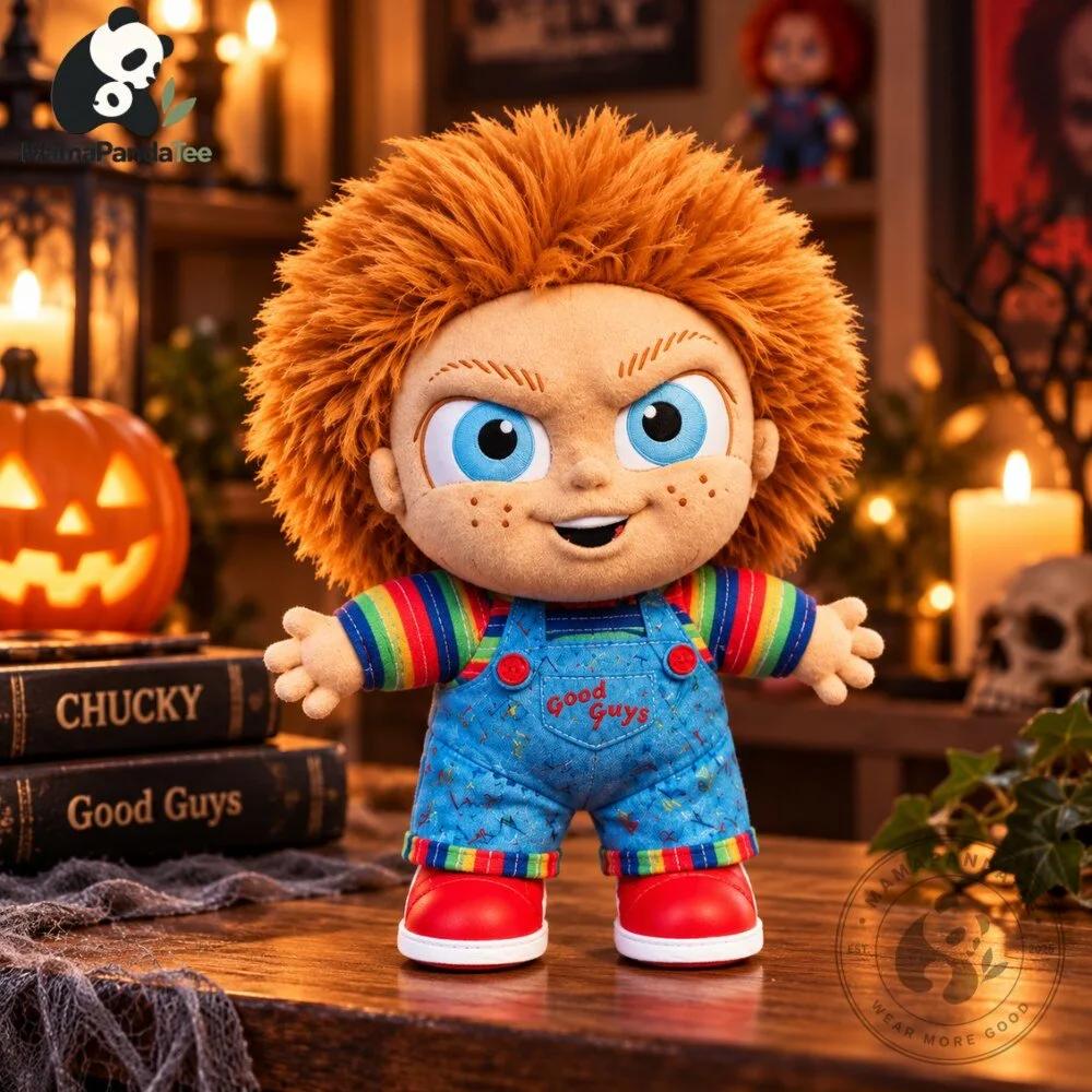 "Must-Have Collectibles: Chucky Plush, Retro Jerseys, and Popcorn Bucket" 1 Chucky Tiny Nightmares Fright Face Plush Doll by Just Play