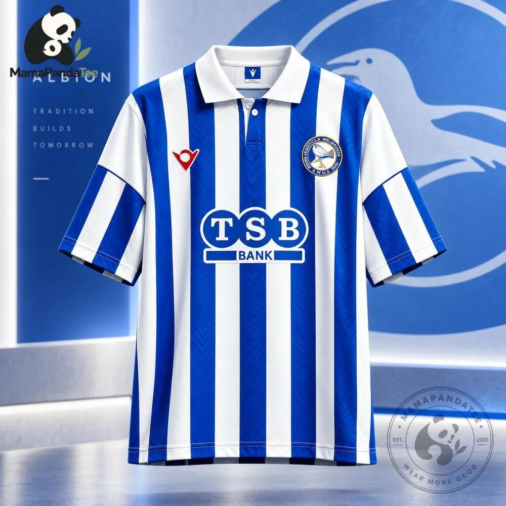 Brighton and Hove Albion 1991 1993 Retro Home Shirt 5 Brighton and Hove Albion 1991 1993 Retro Home Shirt