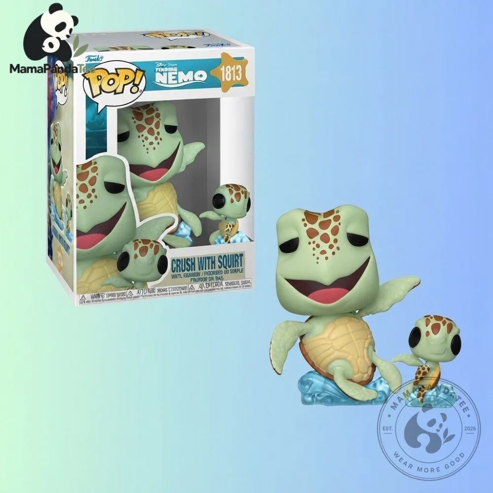 "Must-Have Collectibles: Chucky Plush, Retro Jerseys, and Popcorn Bucket" 9 Funko Pop Crush with Squirt 1813 Finding Nemo