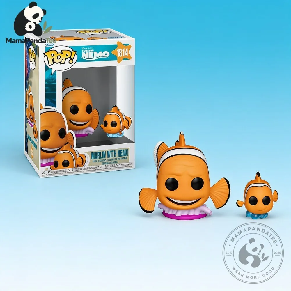 Funko Pop Disney Pixar Finding Nemo Marlin with Nemo 4 Funko Pop Disney Pixar Finding Nemo Marlin with Nemo