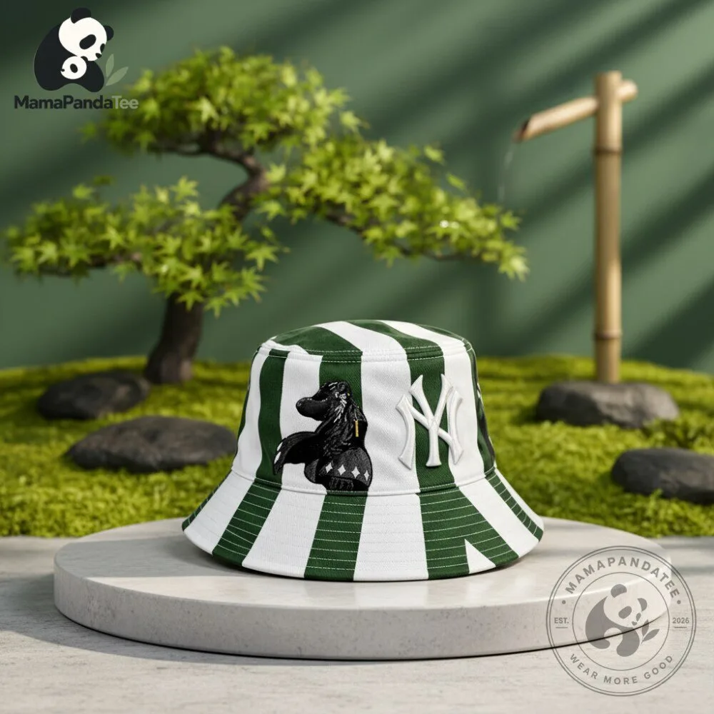 New York Yankees Urahara Bucket Hat Bleach Anime Striped Hat 6 New York Yankees Urahara Bucket Hat Bleach Anime Striped Hat