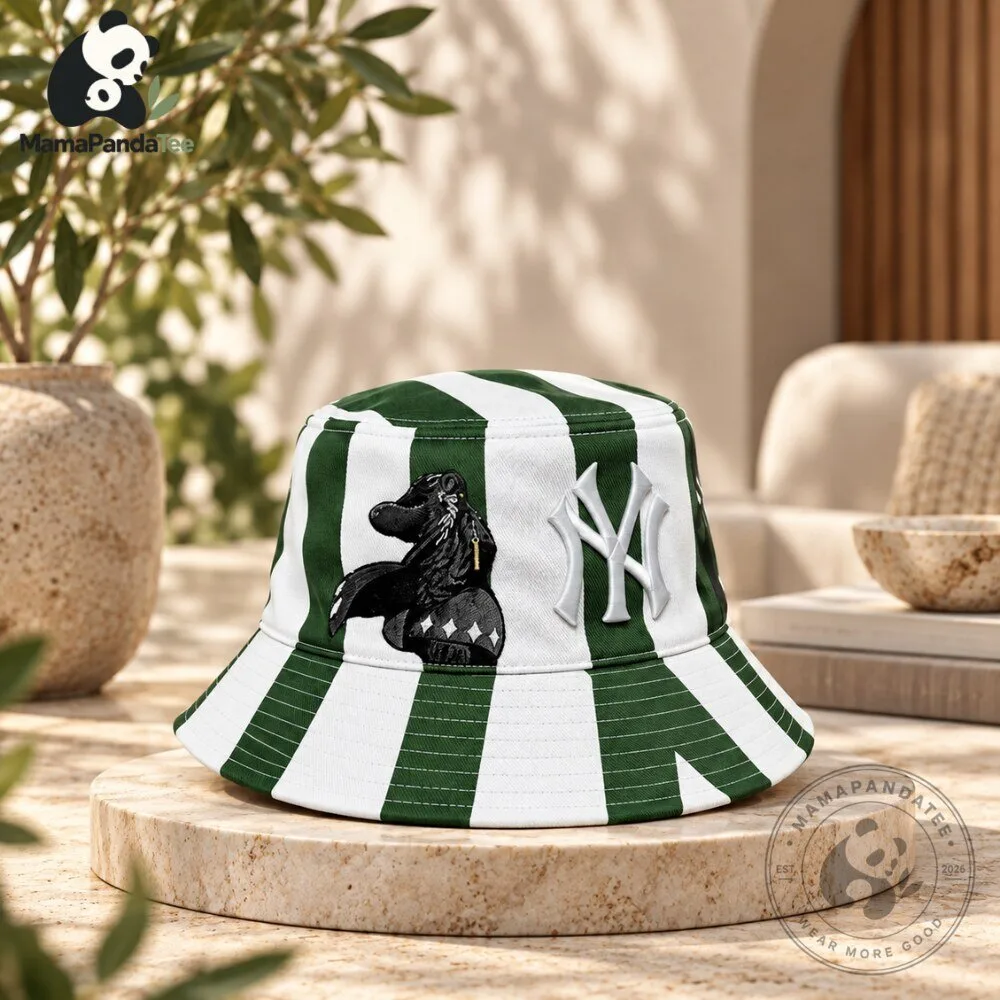 New York Yankees Urahara Bucket Hat Bleach Anime Striped Hat 7 New York Yankees Urahara Bucket Hat Bleach Anime Striped Hat