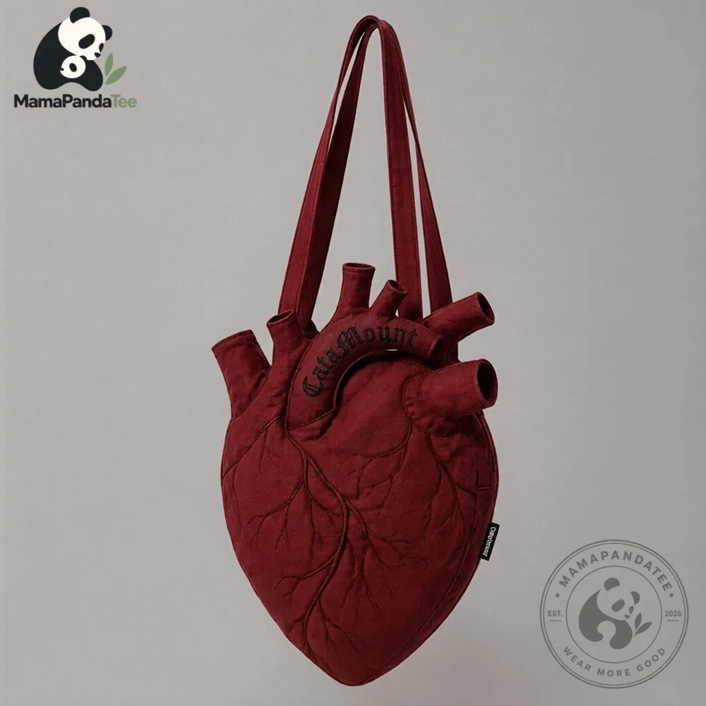 Anatomical Heart Tote Bag by CataMount Studio 6 Anatomical Heart Tote Bag by CataMount Studio