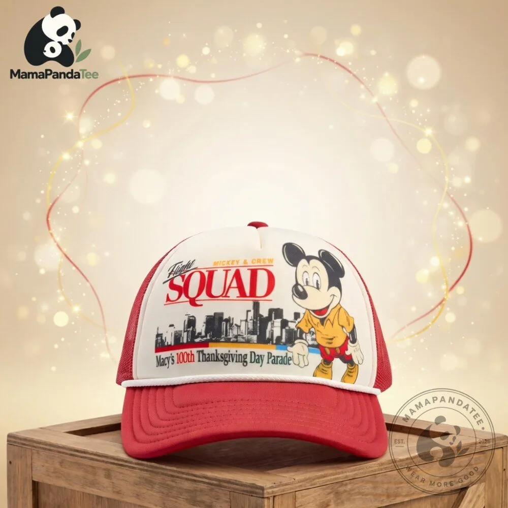 Disney Macy's 100th Thanksgiving Day Parade Mickey Trucker Hat 2026 6 Disney Macy's 100th Thanksgiving Day Parade Mickey Trucker Hat 2026