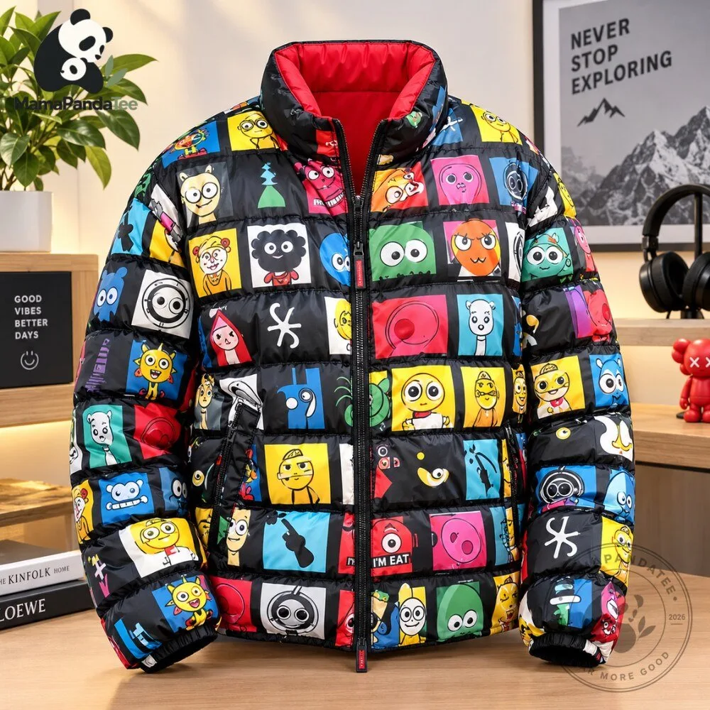 Best Milo Cartoon Print Reversible Puffer Jacket for 6 Best Milo Cartoon Print Reversible Puffer Jacket for